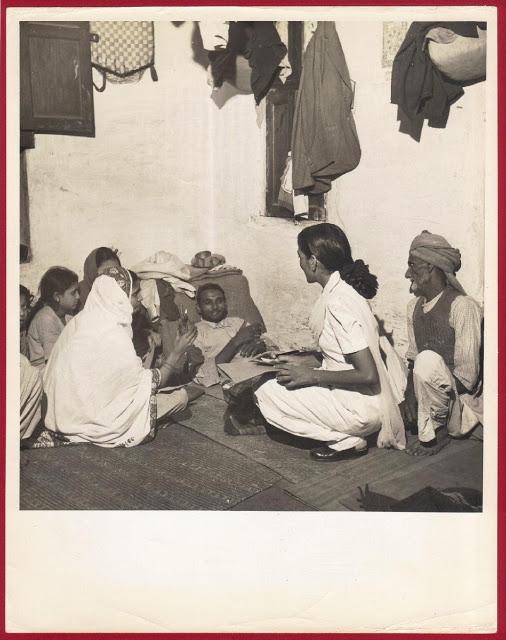 A Visiting Nurse Interviewing A Tuberculosis Victim - Pakistan 1951