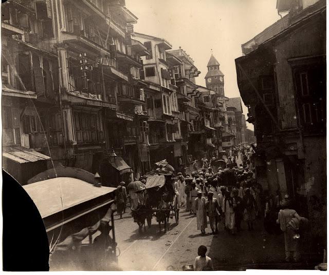 Busy Street Scenes in Bombay (Mumbai) - c1880's