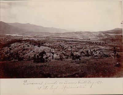 Distant View of Divisional Parade on Queen Victoria's Sixtieth Birthday - Afganistan 24 MAY 1879