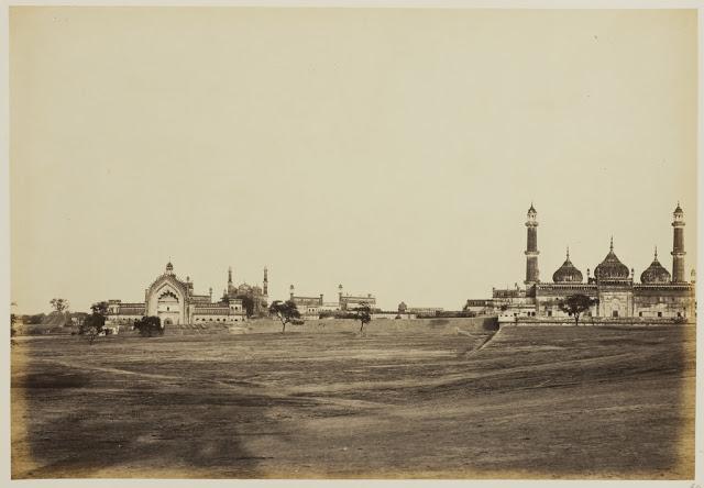 Distant View of the Bara Imambara Complex - Lucknow Uttar Pradesh 1862