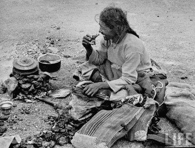 Eating something - Himalaya 1938