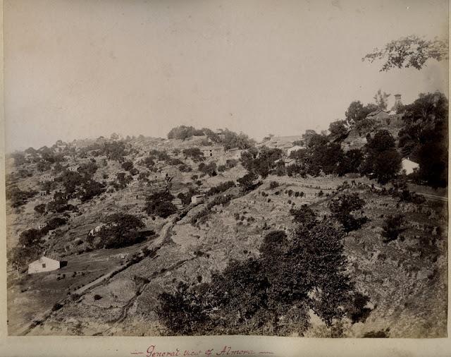 General View of Almora (in Modern Uttrakhand) - c1880's