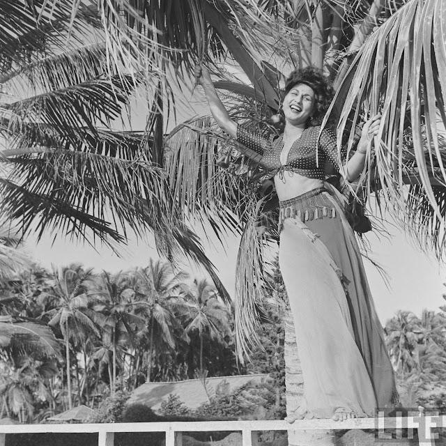 Hindi Movie Actress Begum Para Outdoor Photoshoot by James Burke in 1951