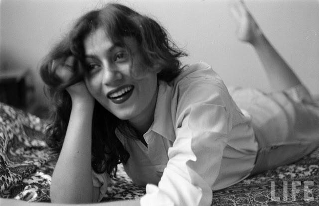 Hindi Movie Actress Madhubala in Her Room - Photographed by James Burke in 1951