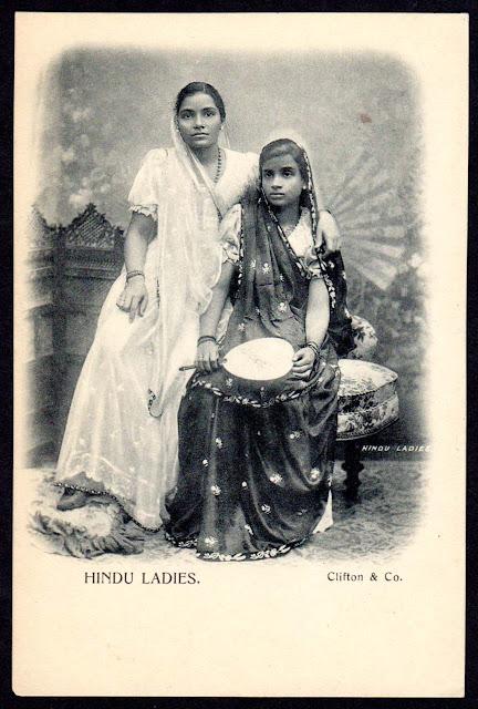 Hindu Ladies Post Card - British India Early 1900's