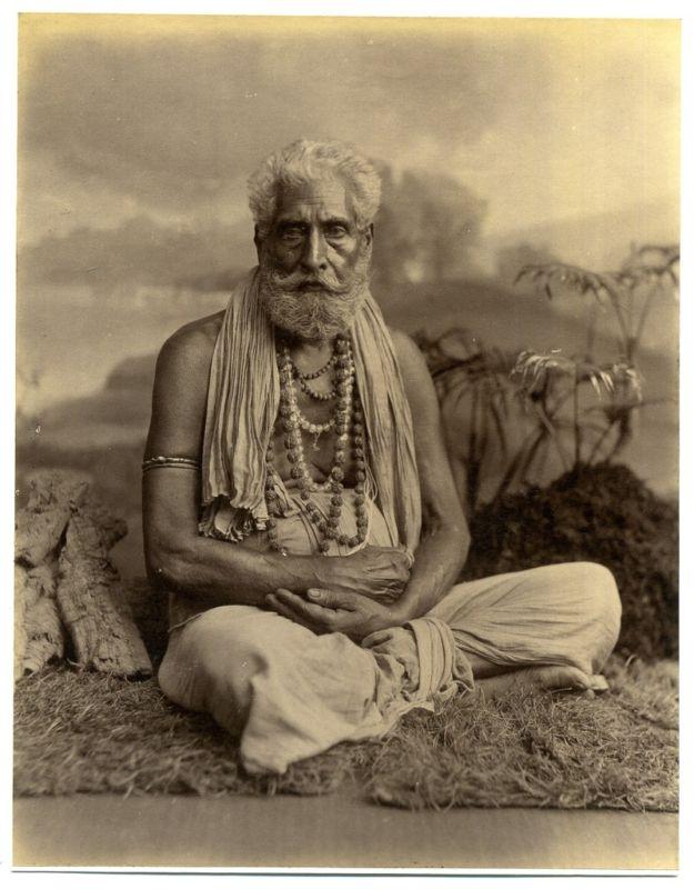 Hindu Priest Yogi Swami, Wearing Various Strands including Rudraksha Beads