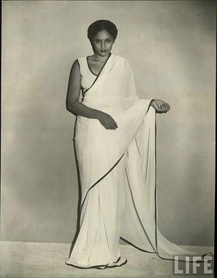 Indian Lady in white Saree