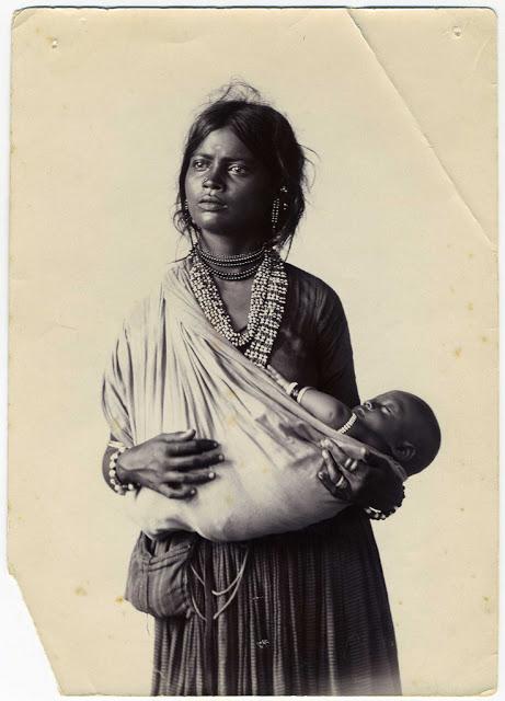 Indian Mother and Child - Vintage Photograph