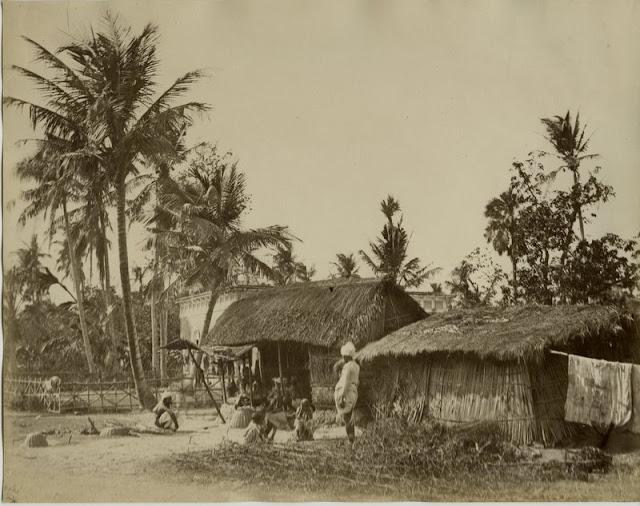 Indian Village Scene - 1880's