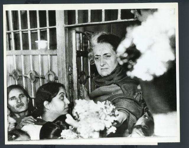 Indira Gandhi Leaves Jail in 1978