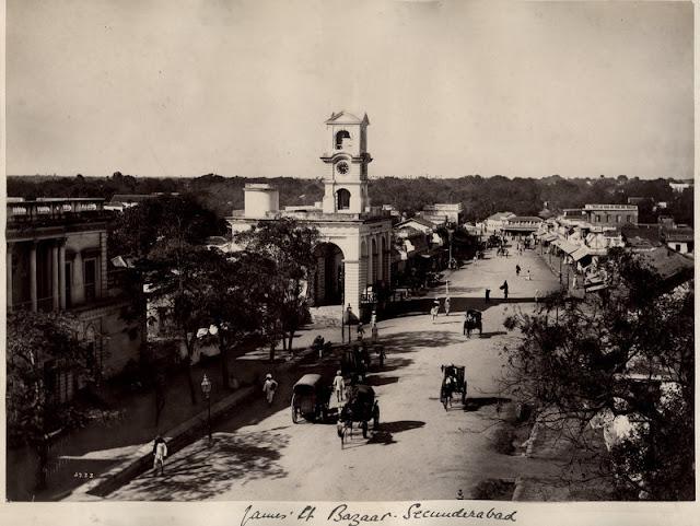 James street bazaar in Secunderabad, Andhra Pradesh - c1880's