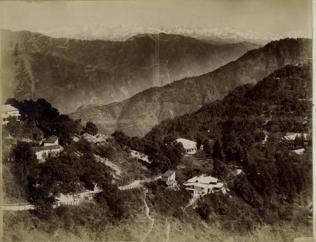 Landscape of Mussorie - Himalaya India - 1880s