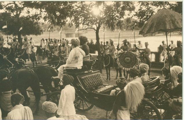 Maharajah of Gwalior on a Royal Carriage - November 1936