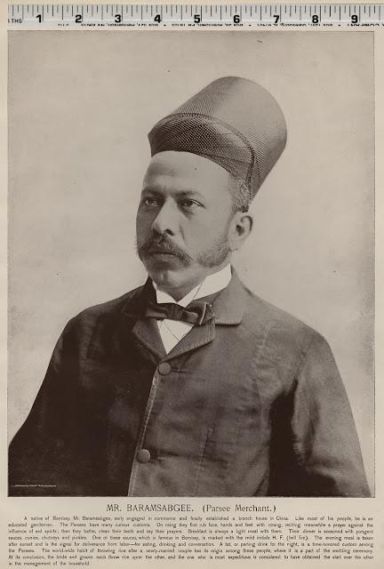 Mr. Baramsabgee, Parsee Merchant - 1893 Portrait