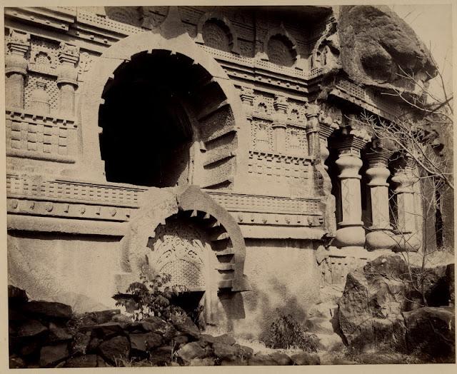 Pandu-lena or Pandava’s Caves - Nasik, Maharashtra, 1880's