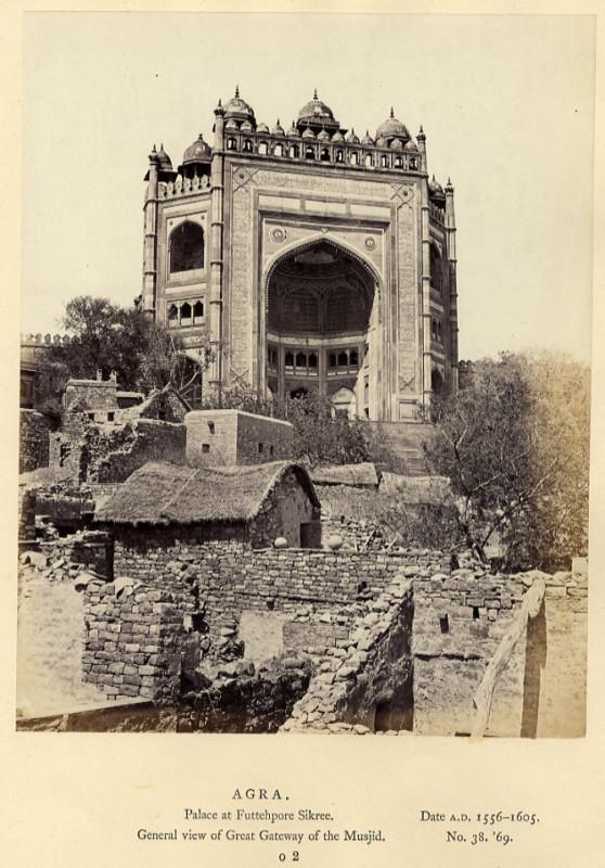 Panoramic View of Fatehpur Sikri, Agra District, Uttar Pradesh - 1860's