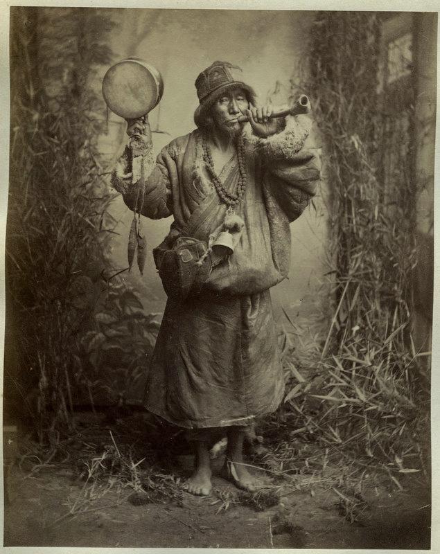 Photograph of a Lama or Buddhist Monk - 1880's