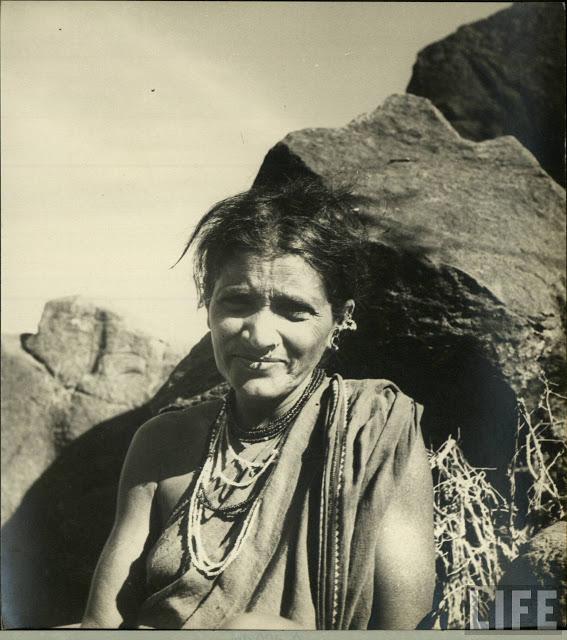 Portrait of an Indian Tribal Woman