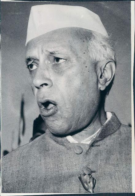 Portrait of Indian Prime Minister Jawaharlal Nehru - 1958