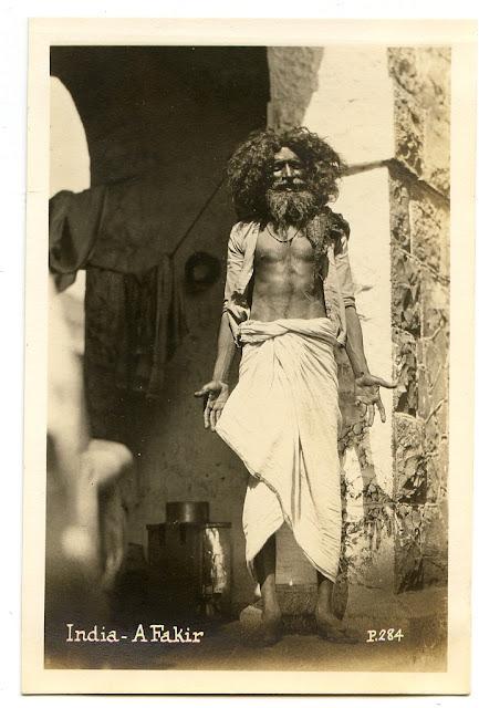 Postcard of a Fakir