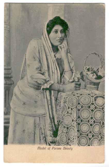 Postcard of Parsee Beauty - 1910