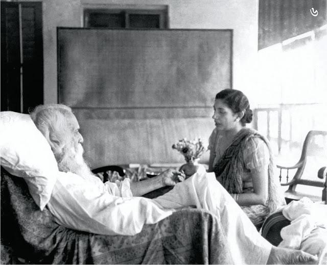 Rabindranah Tagore with Lady Ranu Mookerjee