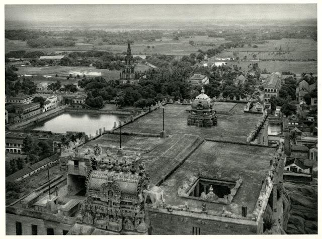 Skyline View of Tiruchirappalli (Trichy), Tamil Nadu - India 1928