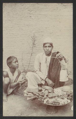 Snack Seller with a Boy