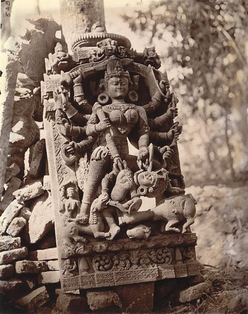 Statue of Durga slaying Mahisasura, Dulmi, Manbhum District - 1872