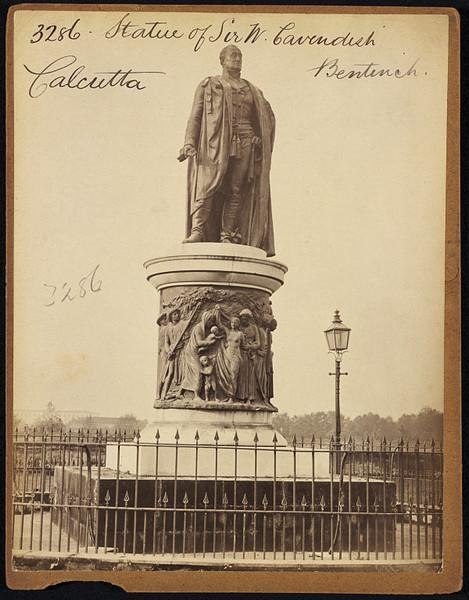 Statue of Sir W. Cavendish Bentinck. Calcutta (Kolkata) - Mid 19th Century