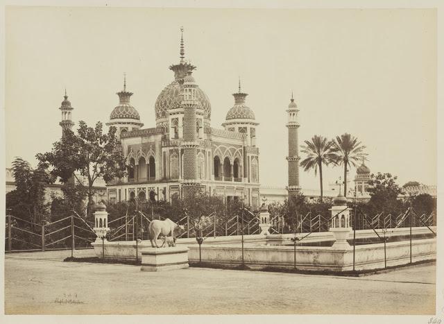 The Jawab Opposite the Tomb of Zinat Algiya in the Husainabad Imambara Complex - Lucknow 1862