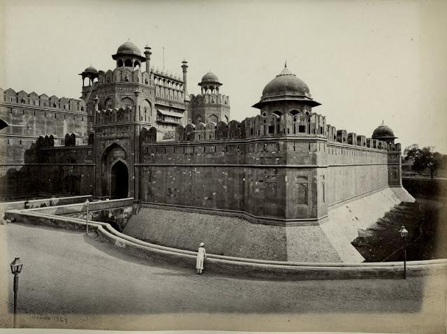 The Lahore Gate of the Delhi Red Fort - 1860's