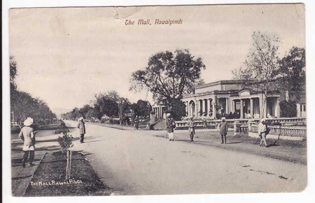 The Mall - Rawalpindi 1914 Postcard