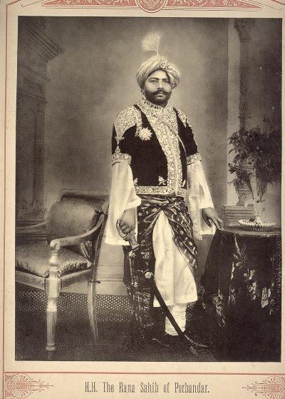 The Rana Sahib of Porbandar - Late 19th Century Photograph