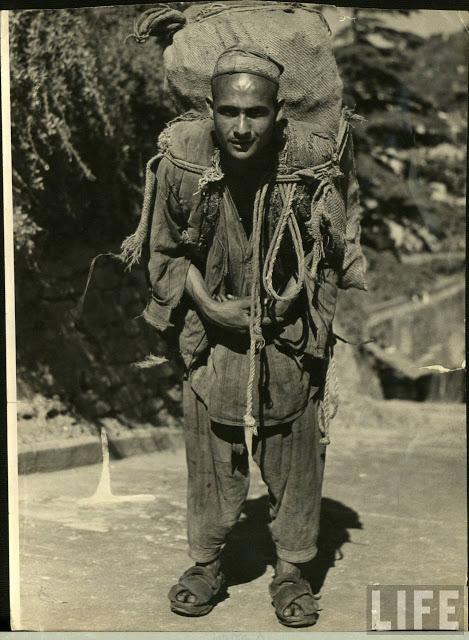 Various Vintage Photographs of Indian Porters