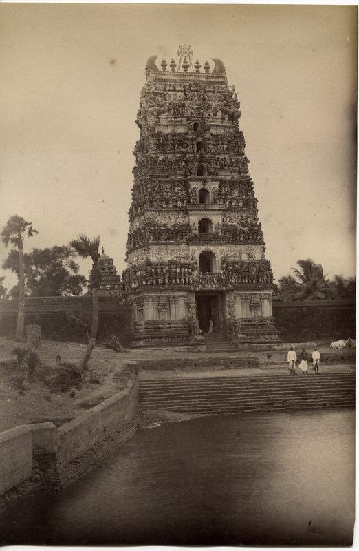 Vintage Photograph of an Unknown Temple (Probably South Indian) - c1880's